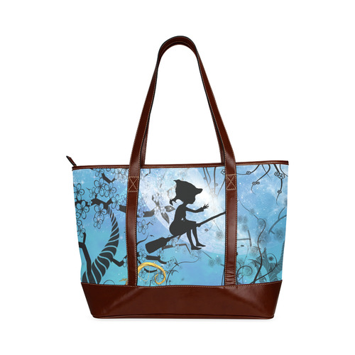 Cute flying witch Tote Handbag (Model 1642)