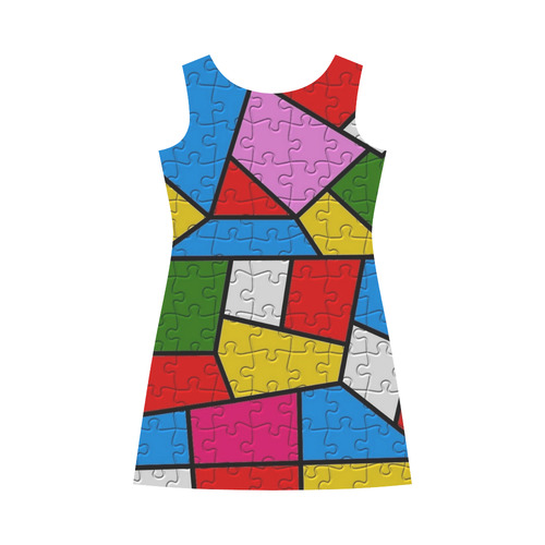 Puzzle Dream by Popart Lover Bateau A-Line Skirt (D21)