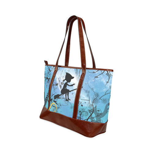 Cute flying witch Tote Handbag (Model 1642)