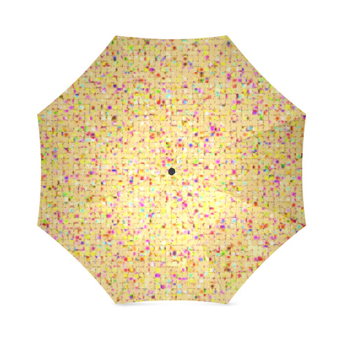 Antique Texture Yellow Foldable Umbrella (Model U01)
