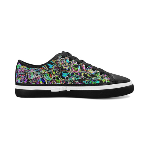 Psychedelic Explosion Women's Canvas Zipper Shoes/Large Size (Model 001)