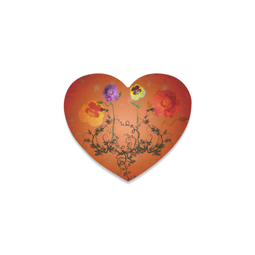 Fantasy flowers Heart Coaster