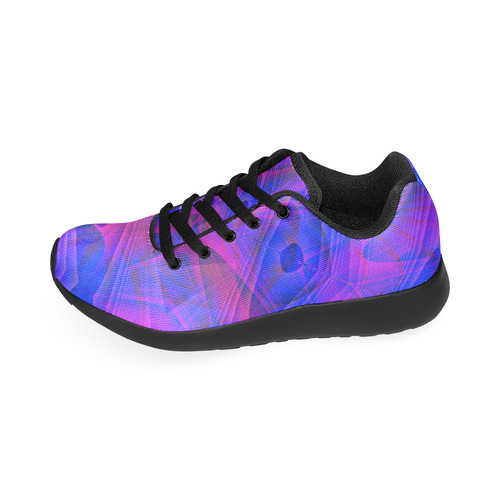 Blue and Purple Abstract Men’s Running Shoes (Model 020)