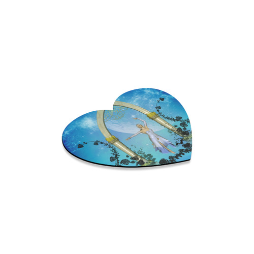 Dancing in the sky with roses Heart Coaster