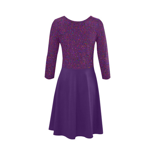 Purple 3/4 Sleeve Sundress (D23)