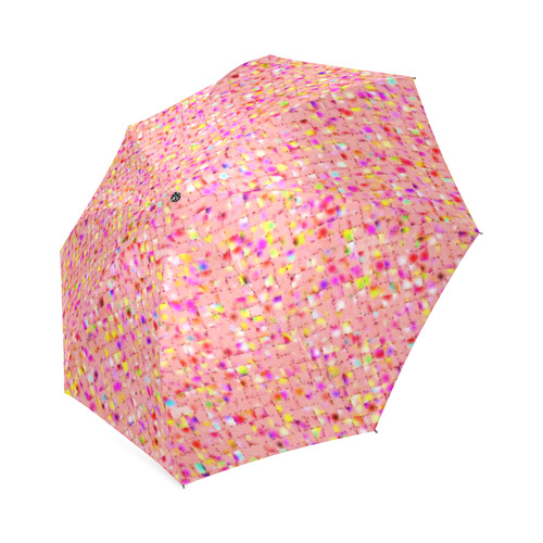 Antique Texture Peach Foldable Umbrella (Model U01)