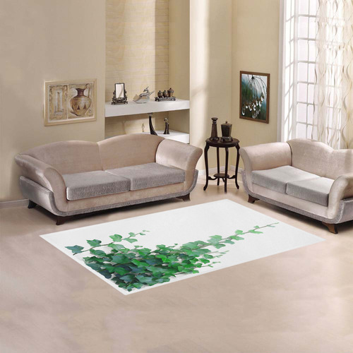 Watercolor Ivy - Vines Area Rug 5'x3'3''