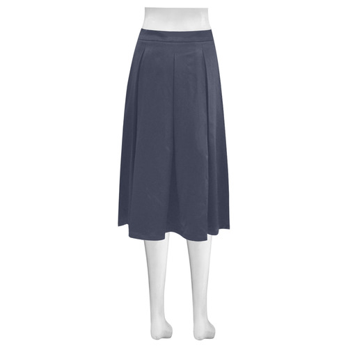 Peacoat Mnemosyne Women's Crepe Skirt (Model D16)