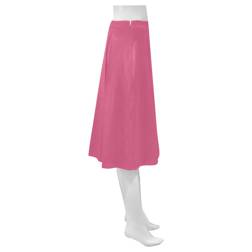 Pink Flambé Mnemosyne Women's Crepe Skirt (Model D16)