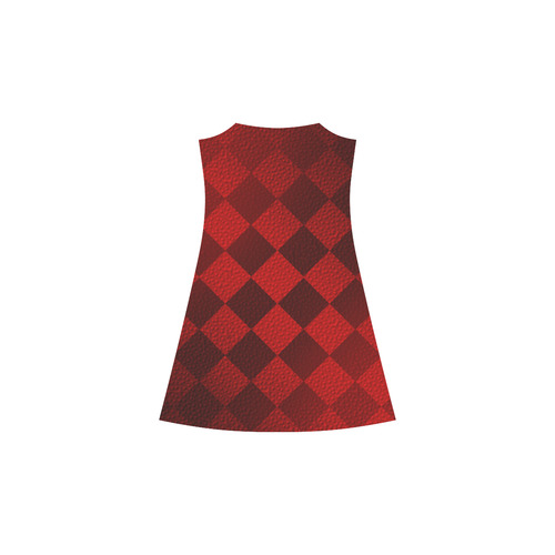 Christmas Red Square Alcestis Slip Dress (Model D05)