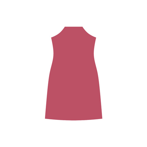 Lipstick Red V-Neck Open Fork Long Dress(Model D18)
