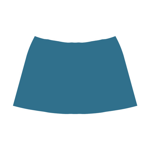 Blue Sapphire Mnemosyne Women's Crepe Skirt (Model D16)