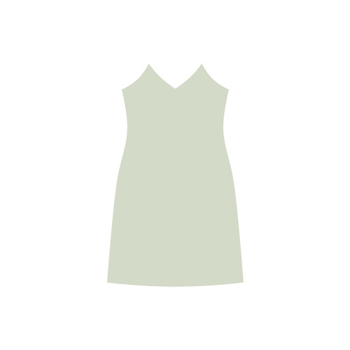 Meadow Mist V-Neck Open Fork Long Dress(Model D18)