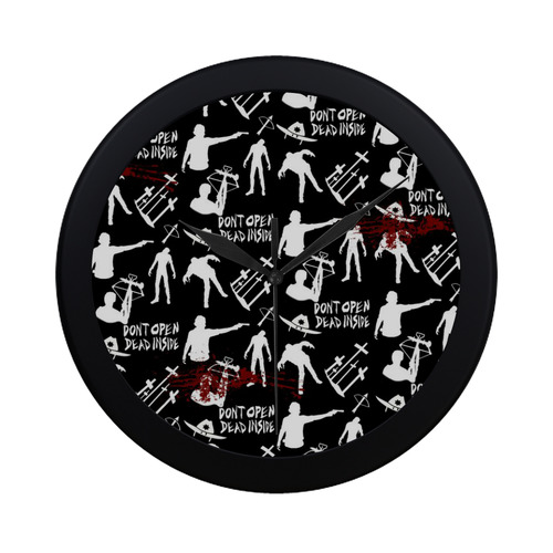 BlackWalkingDead Circular Plastic Wall clock