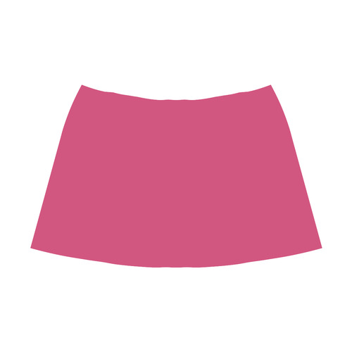 Raspberry Sorbet Mnemosyne Women's Crepe Skirt (Model D16)