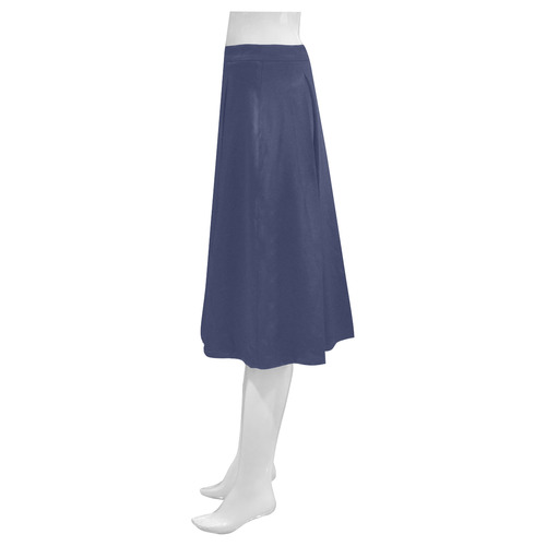 Blueberry Mnemosyne Women's Crepe Skirt (Model D16)