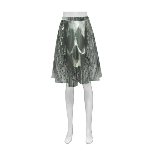 Awesome skull with bones and grunge Athena Women's Short Skirt (Model D15)