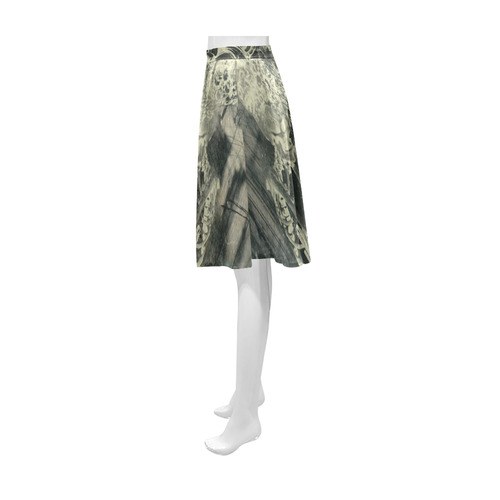 The dark side, skulls Athena Women's Short Skirt (Model D15)