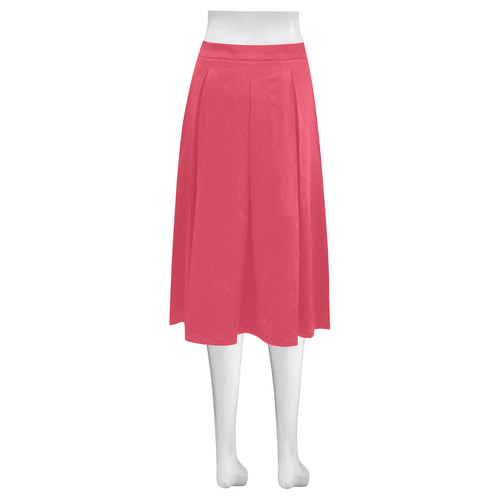 Teaberry Mnemosyne Women's Crepe Skirt (Model D16)