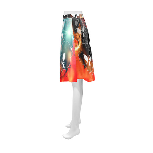 Awesome skulls Athena Women's Short Skirt (Model D15)