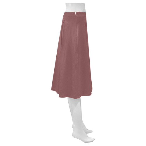 Apple Butter Mnemosyne Women's Crepe Skirt (Model D16)