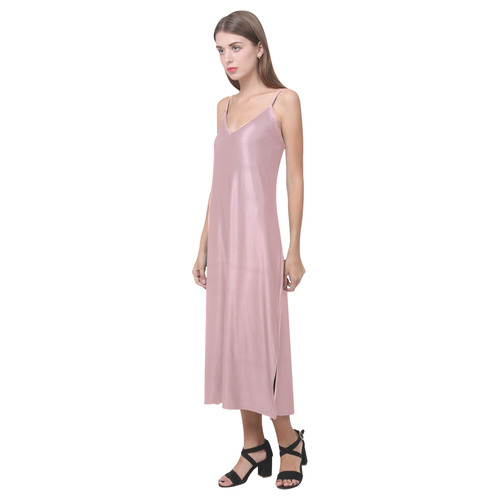 Bridal Rose V-Neck Open Fork Long Dress(Model D18)