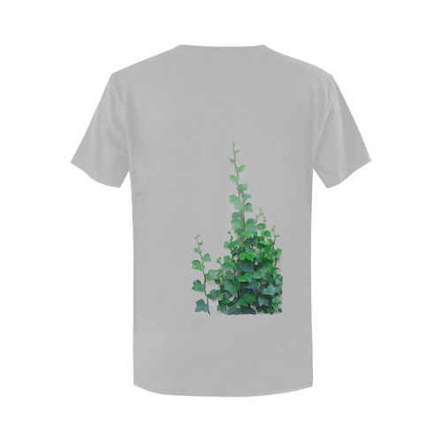 Watercolor Ivy - Vines Women's T-Shirt in USA Size (Two Sides Printing)