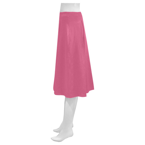 Pink Flambé Mnemosyne Women's Crepe Skirt (Model D16)
