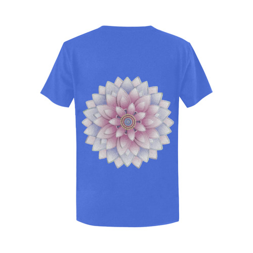 ornament pink, blue Women's T-Shirt in USA Size (Two Sides Printing)