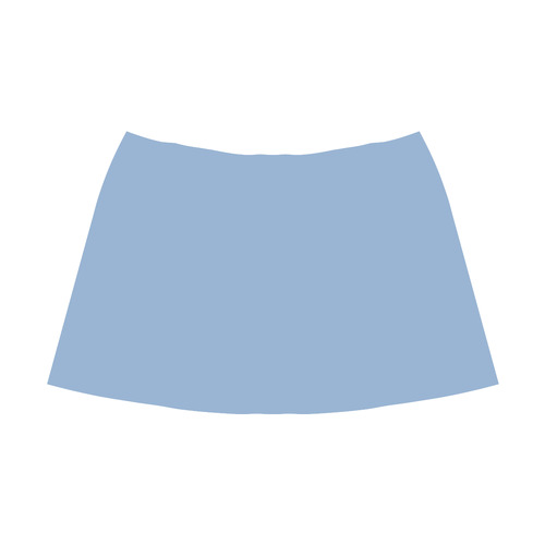 Placid Blue Mnemosyne Women's Crepe Skirt (Model D16)