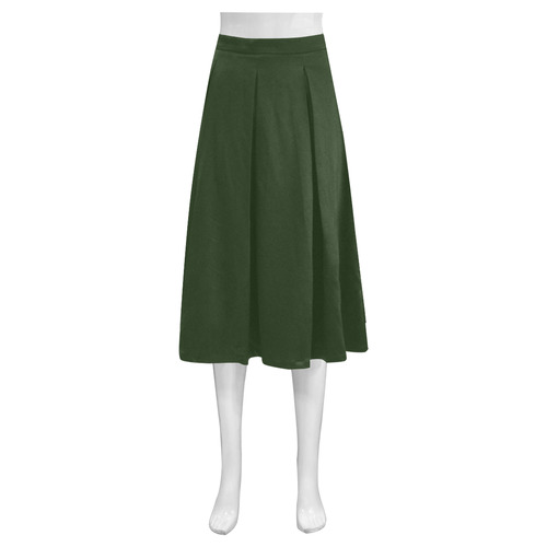 Seaweed Mnemosyne Women's Crepe Skirt (Model D16)