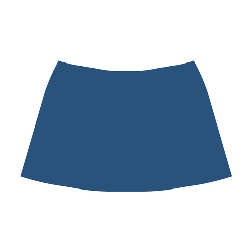 Midnight Blue Mnemosyne Women's Crepe Skirt (Model D16)