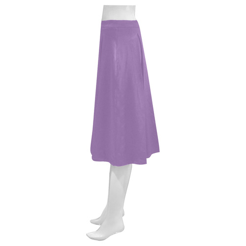 Amethyst Orchid Mnemosyne Women's Crepe Skirt (Model D16)