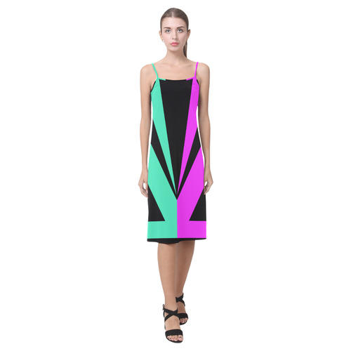 Only two Colors: Pink - Light Ocean Green Alcestis Slip Dress (Model D05)