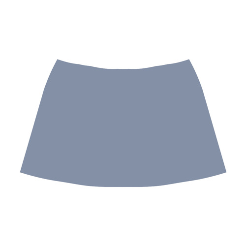 Country Blue Mnemosyne Women's Crepe Skirt (Model D16)