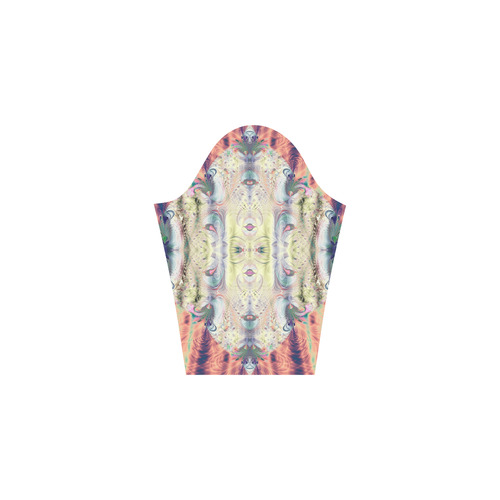 Copper Pastel Menagerie Fractal Abstract 3/4 Sleeve Sundress (D23)