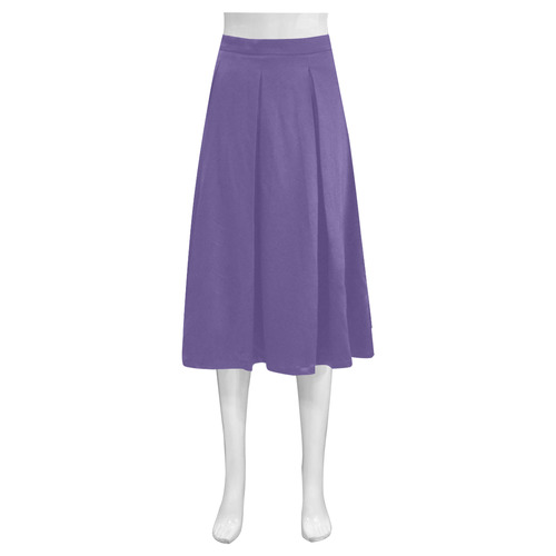 Ultra Violet Mnemosyne Women's Crepe Skirt (Model D16)