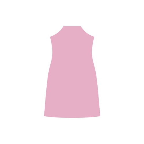 Prism Pink V-Neck Open Fork Long Dress(Model D18)