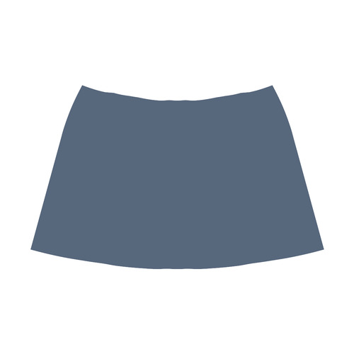 Ensign Blue Mnemosyne Women's Crepe Skirt (Model D16)