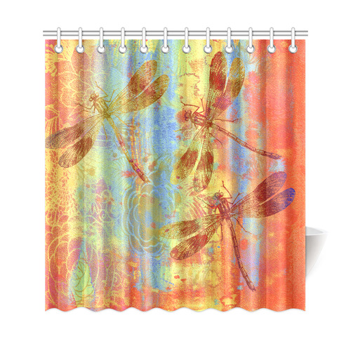 A Dragonflies QQW Shower Curtain 69"x72"