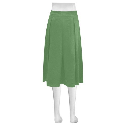 Hippie Green Mnemosyne Women's Crepe Skirt (Model D16)