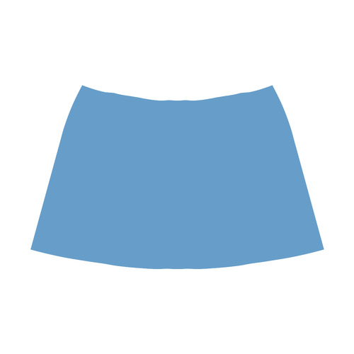 Azure Blue Mnemosyne Women's Crepe Skirt (Model D16)