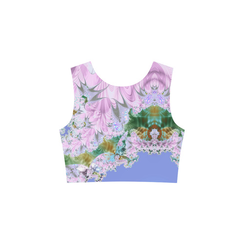 Pink Purple & Blue Lilac Dreams Fractal 3/4 Sleeve Sundress (D23)