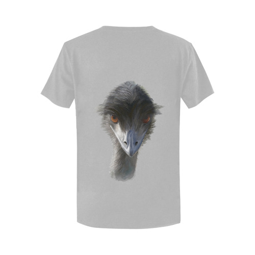 Skeptical Emu - watercolors Women's T-Shirt in USA Size (Two Sides Printing)