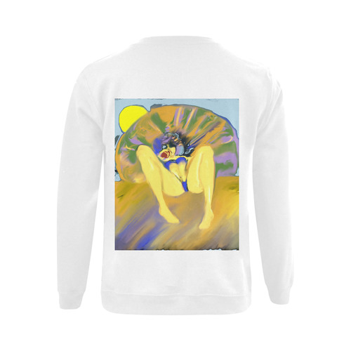 beachgirl Gildan Crewneck Sweatshirt(NEW) (Model H01)
