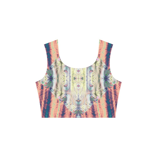 Copper Pastel Menagerie Fractal Abstract 3/4 Sleeve Sundress (D23)