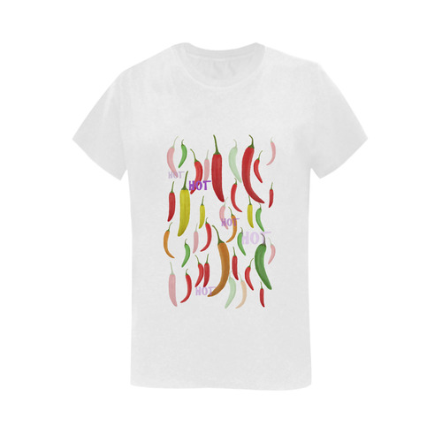 Hot Peppar Women's T-Shirt in USA Size (Two Sides Printing)