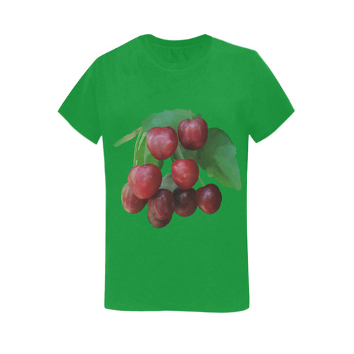 Sour Cherry Women's T-Shirt in USA Size (Two Sides Printing)