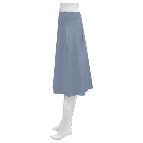Country Blue Mnemosyne Women's Crepe Skirt (Model D16)