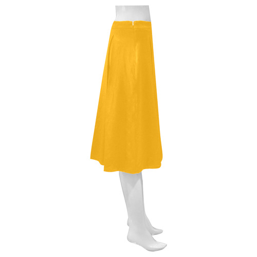 Gold Fusion Mnemosyne Women's Crepe Skirt (Model D16)